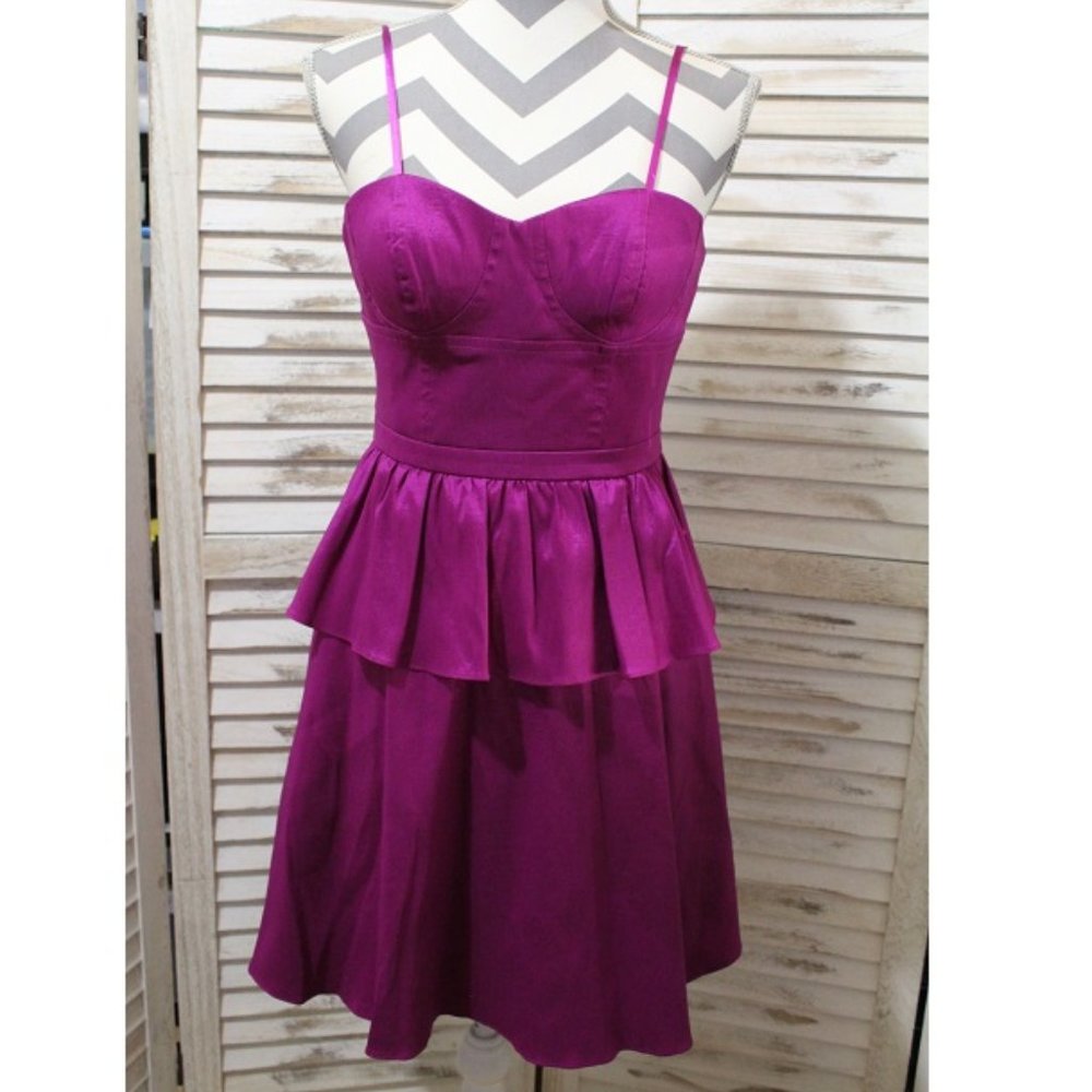Mattox magenta cocktail dress(438)